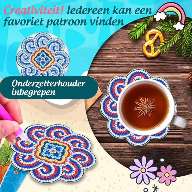 DIY Painted Onderzetter (Mandala)