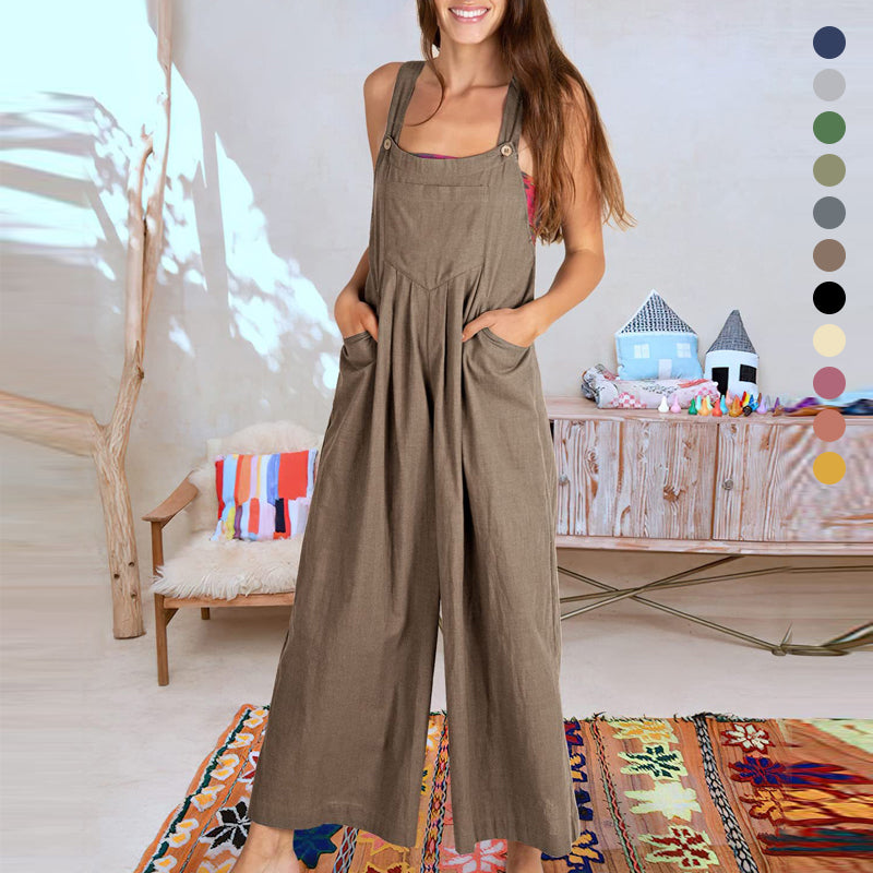 Mouwloze jumpsuit voor dames